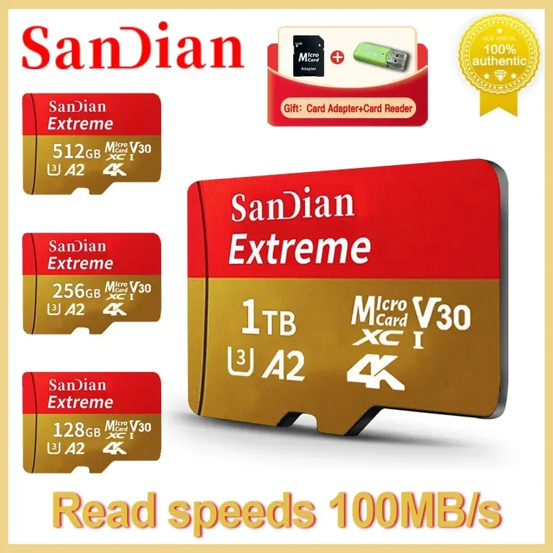 

100% Original 1TB Micro TF/SD Class 10 SD Card 512GB 256GB 128GB Memory card for Phone/Tablet/Camera Flash tf card