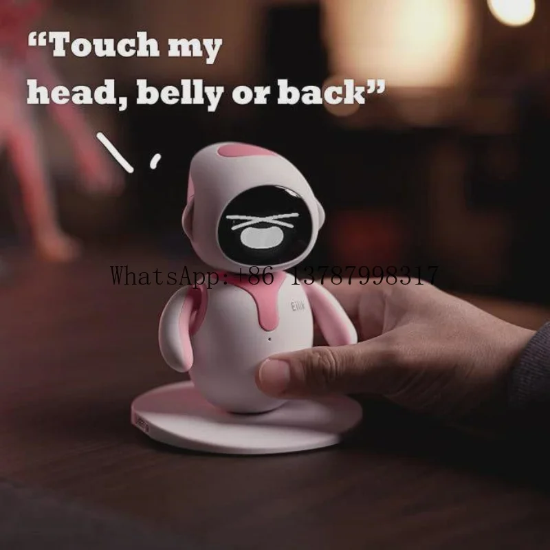 Smart Robot with Emotional Interaction Cute Blue/Pink Multiple Modes Electronic Automation Gift for Vocal Fun,in stock