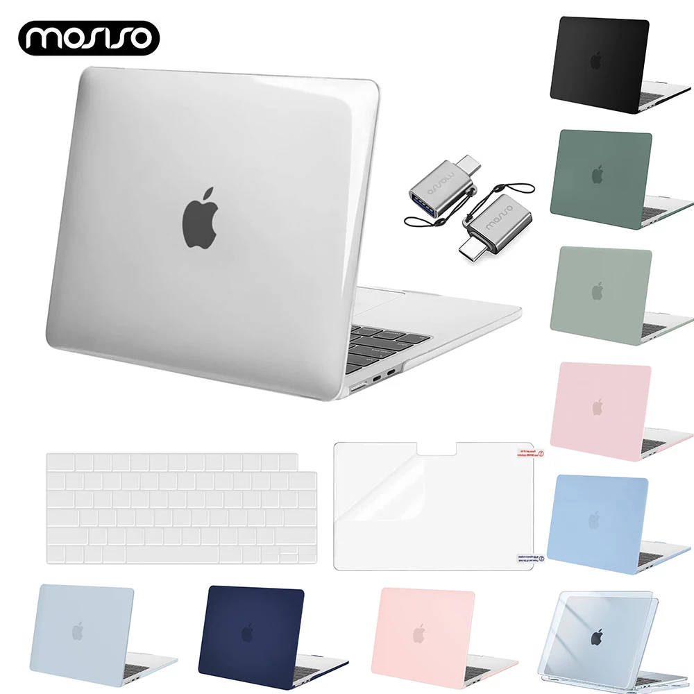 MOSISO for MacBook Air 13 13.6 inch Case 2025-22 M4 A3240 M3 A3113 M2 A2681 for Macbook Pro 14 M1 M2 M3 M4 M5 Plastic Hard Shell