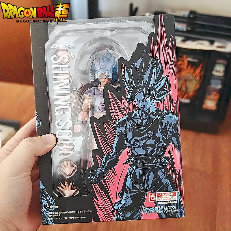 

Dragon Ball Z Goku Strongest Radiance Shf Battle Spirit King's Fist Super Blue Soul Model Figurine Toy Collectible Gift