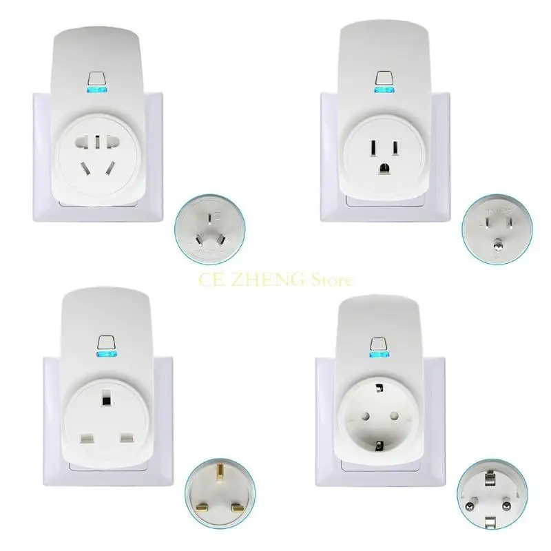 

E56B WiFi Intelligent Socket 16A Home Office for Smart Remote Control Plug for CH/EU/UK/US Plug with Timer Function Room Acce