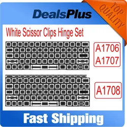 New A1706 A1707 A1708 A1534 White Scissor Clips Hinge Set Replacement For Macbook Pro Retina 13