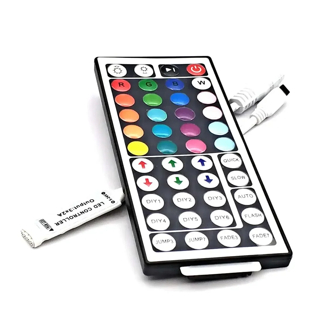 LED Strip RGB Controller Mini 3 24 44 Keys USB Connector IR Remote Control Dimmer for 5050 2835 RGB LED Strip Light TV Backlight - view 3