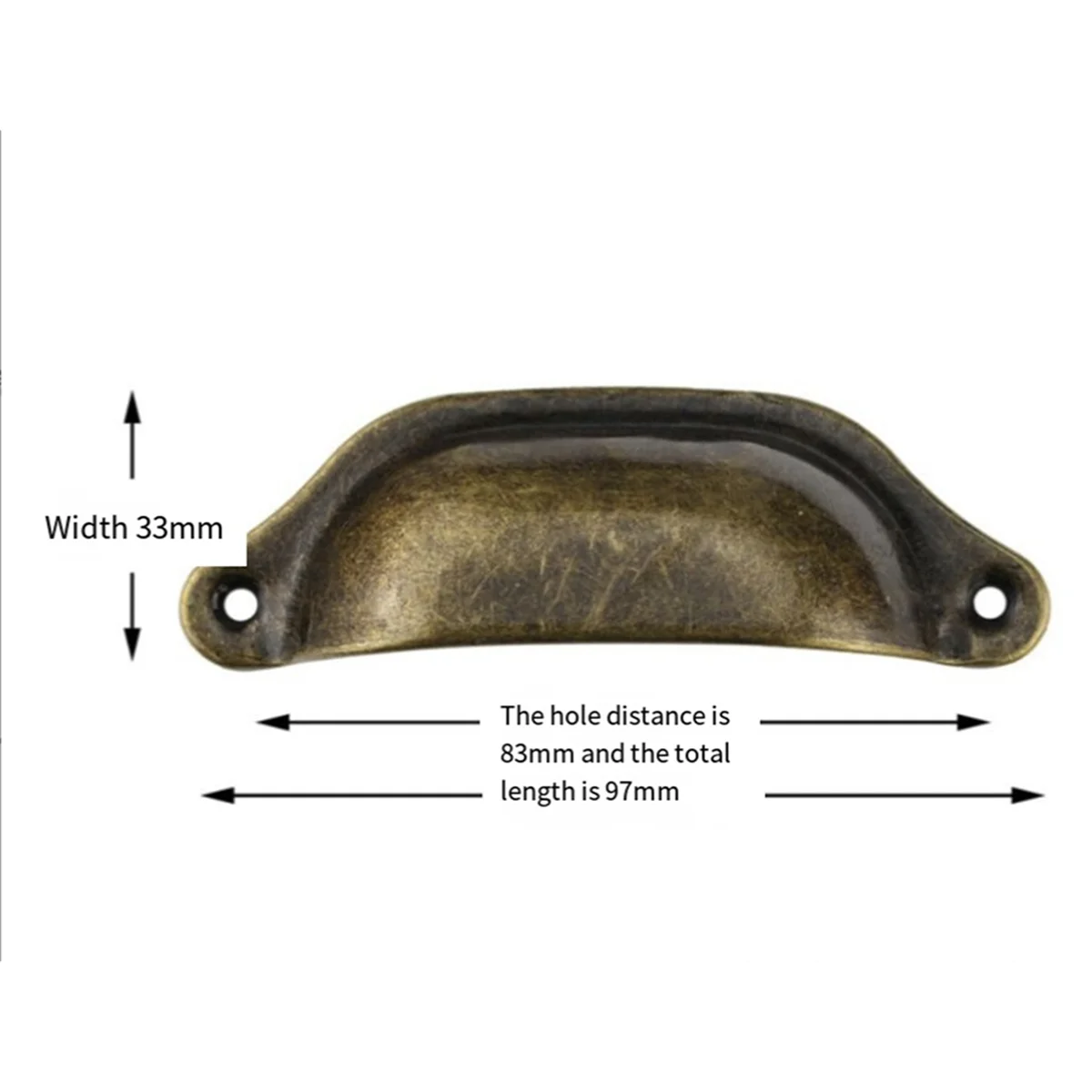 

2025+20PCS Antique Iron Drawer Knobs Pulls Handles - Vintage Kitchen Cabinets Furniture Wardrobe Pull Handle, B