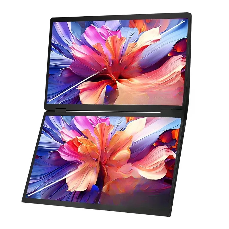 Upper and lower dual-screen 2.5K portable monitor backrest dual-screen notebook secondary screen