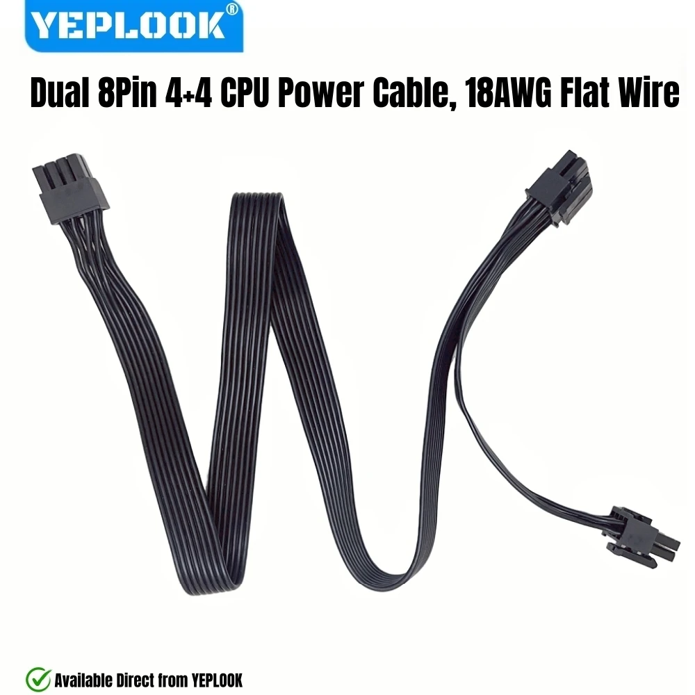 

YEPLOOK PSU 8Pin to 2x 8Pin 4+4Pin EPS/ATX12V Dual CPU Power Cable for Corsair TX850M, TX750M, TX650M, TX550M TX-M Modular Power