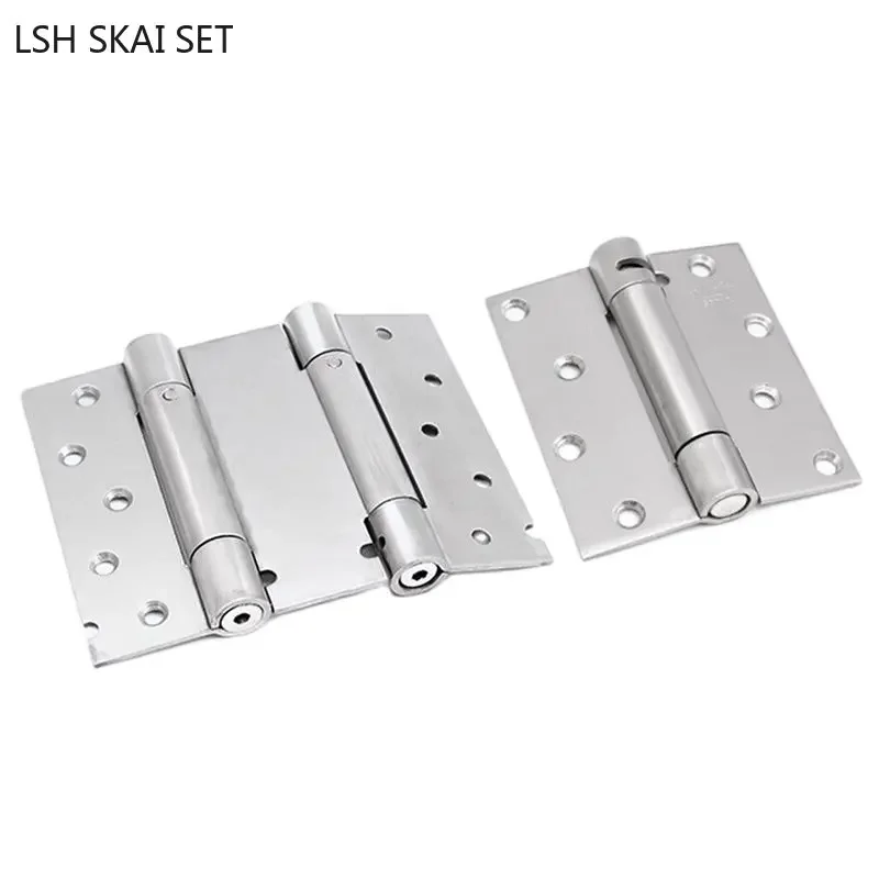 

1 шт., пружинная петля из нержавеющей стали, автоматические дверные доводчики, двусторонняя пружинная дверная петля, мебельная фурнитура, дверные аксессуары