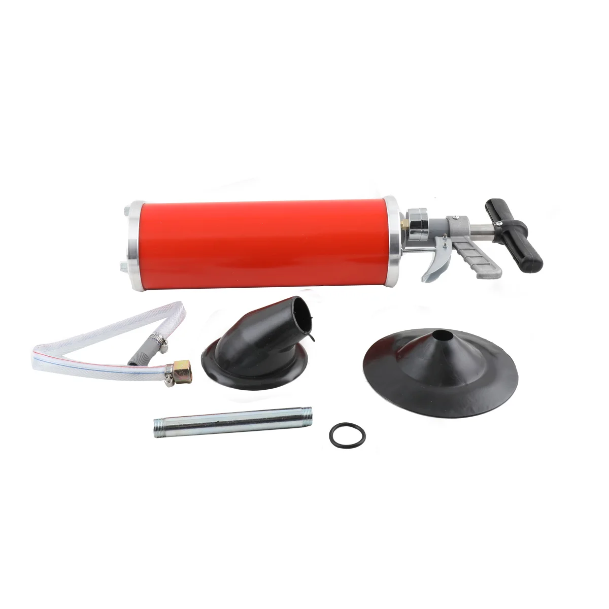 Abflussreiniger, Luftdruck-Rohrreiniger, Aluminiumlegierung und Edelstahl, 0,7 MPa Druck für Toiletten, Waschbecken mehr – Detail 12