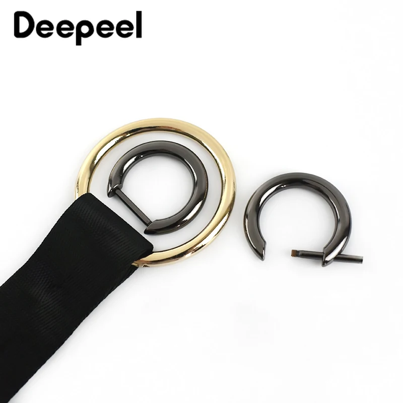 5 pçs deepeel 20/30mm metal d anel fivelas removível parafuso saco corrente pendurar fecho diy bagagem ferragem decoração acessórios F1-21