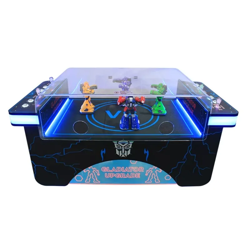 4 Player Street Fighting Warrior Arcade Game Machine Simple Battle Robot Tabletop Amusement Equipment Battle Boxing