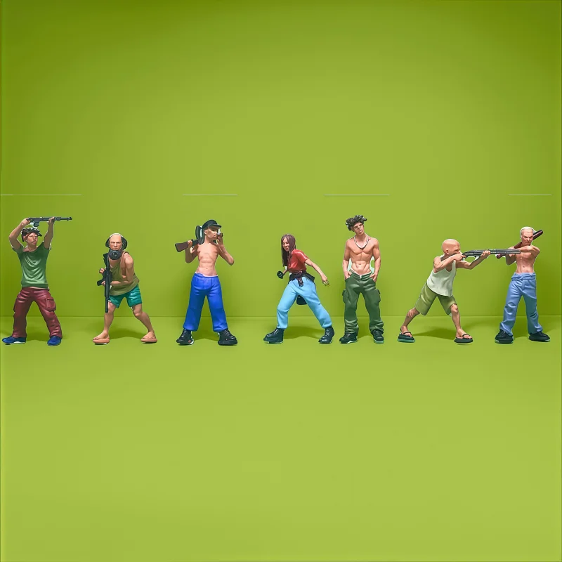 تمثال مصغر، مقياس 1/64، نموذج مصنوع يدويًا، شكل طاولة رمل مصغر، نموذج بشري بحجم الجيب