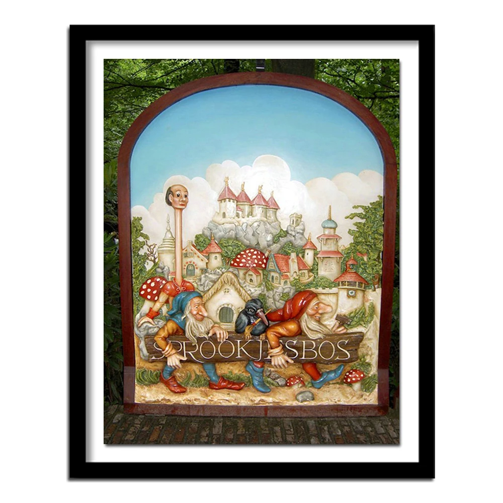 Full diamond painting 5D DIY Cartoon diamond painting Efteling park diamond embroidery Cross Stitch kit Rhinestone Home decor