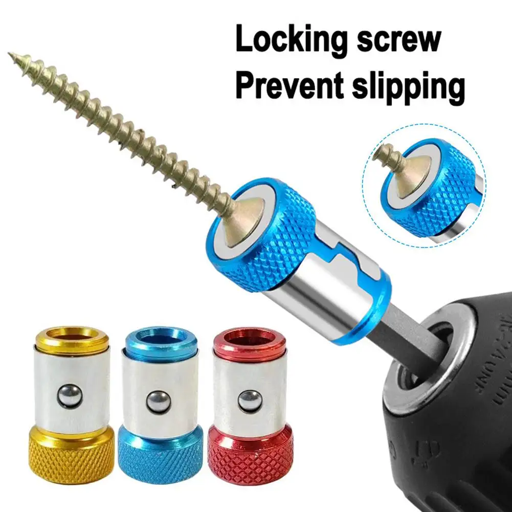 Electric Screwdriver Head with Magnetic Locator Batch Head Holder Magnetic Ring Impact Screwdriver Head for Precision Tools