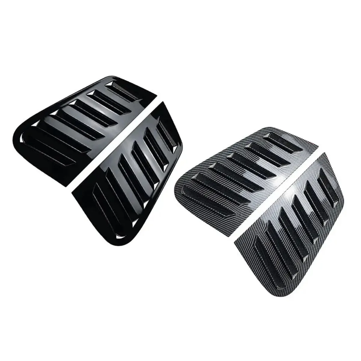 Polo 9n louvers For VW Polo 9N 2009 2008 2007 2006 2005 2004 2003 2002 2001 Rear window triangular louver decorative frame