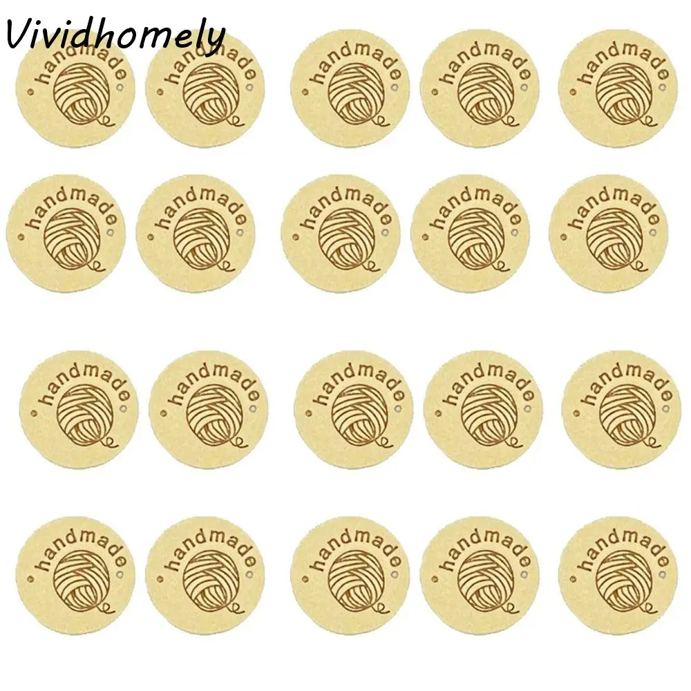 

20Pcs Yarn DIY Crafts for Clothes Scarf Gifts Hats Bags Garment Labels Clothing Decor Garment Accessories Fabric Tags