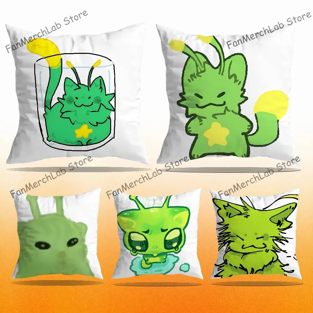 

R-RegretevatorS G-Gnarpy Pillow Covers Cartoon Sofa Decorative Home Double-sided Printing Short Plush Cute Cushion Cover