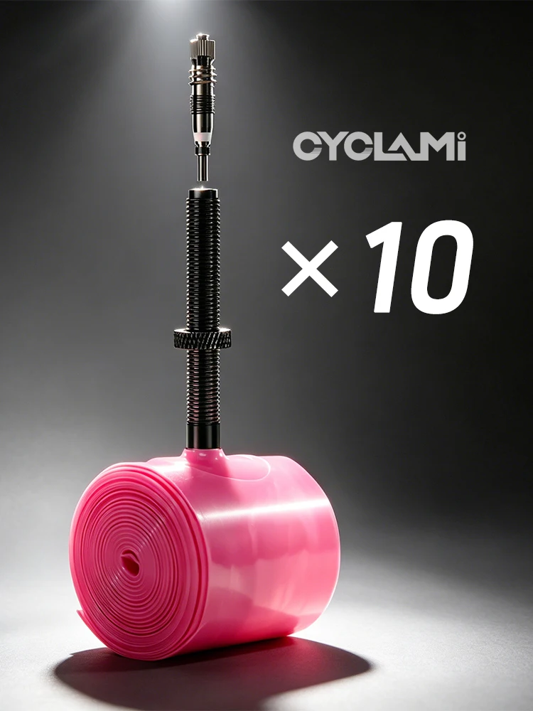 AliExpress 10 Pcs CYCLAMI Bike Inner Tube Stainless Steel Valve French Presta Pink TPU For Road Bicycle Tire 700C 700 X 18 23 25 28 30 32 C