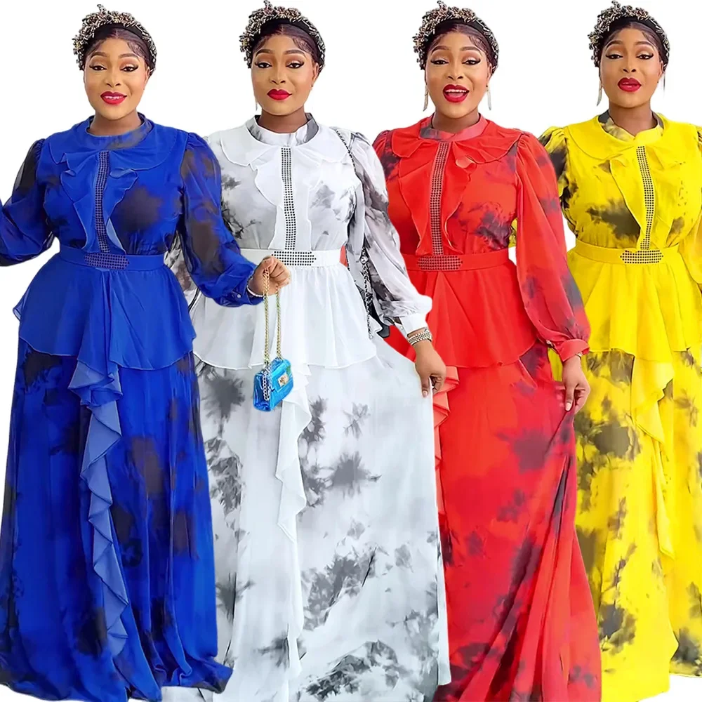 فساتين حفلات افريقية للنساء ، داشيكي ، طباعة أنقرة ، فساتين زفاف ، فستان طويل موسيقي أنيق ، موضة جديدة ، مقاس كبير ، ملابس إسلامية