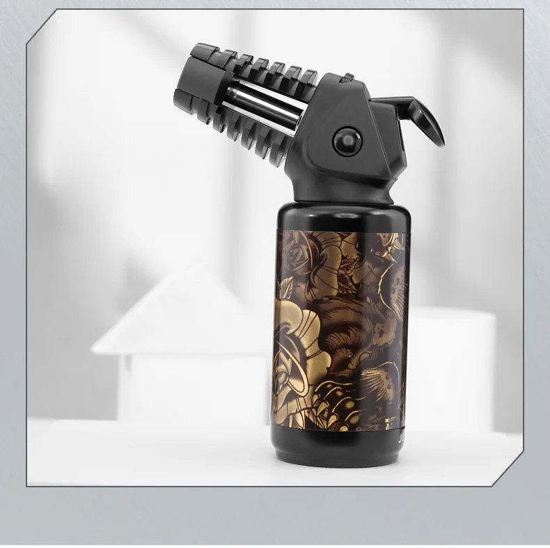 JOBON Strong Flame Gun Lighter Sustainable Flame Ignition  Flame Adjustable Cigar Camping Tool