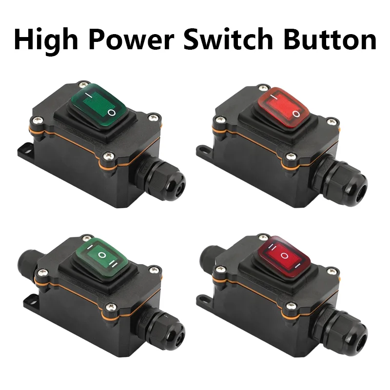 

IP65 Waterproof Switch Waterproof Ship Type Switch 220V/24V/16A/30A Rain Proof Outside Electrical Room Ampere Box Second Gear