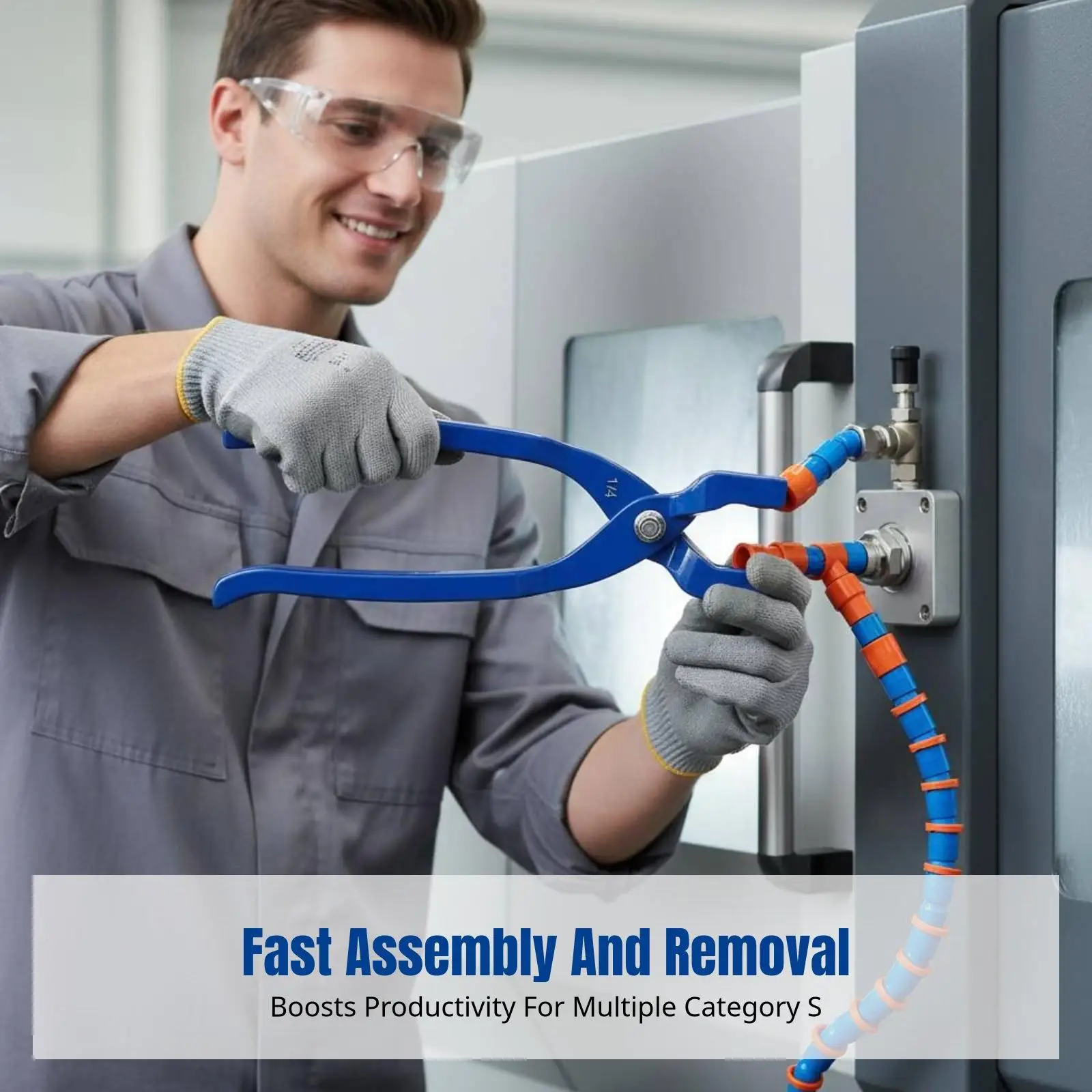 Heavy Duty Cooling System Pliers for Radiator Hose Removal and Installation