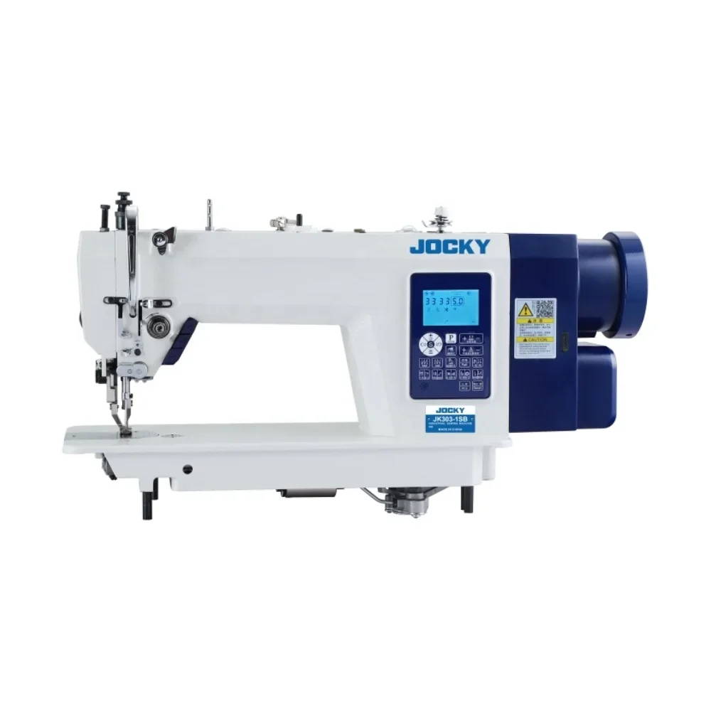 Clothing industry JOCKY JK303-1SB heavy-duty industrial sewing machine with single step motor, clothing industry