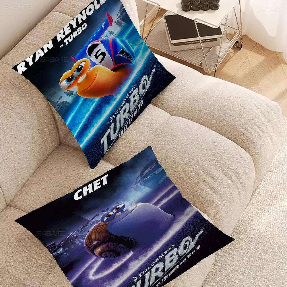 

Cartoon T-Turboes Movie Decorative Room Aesthetics Pillow Case Home Decor Bedroom Sofa Bed Couch Pillow Cover 45x45