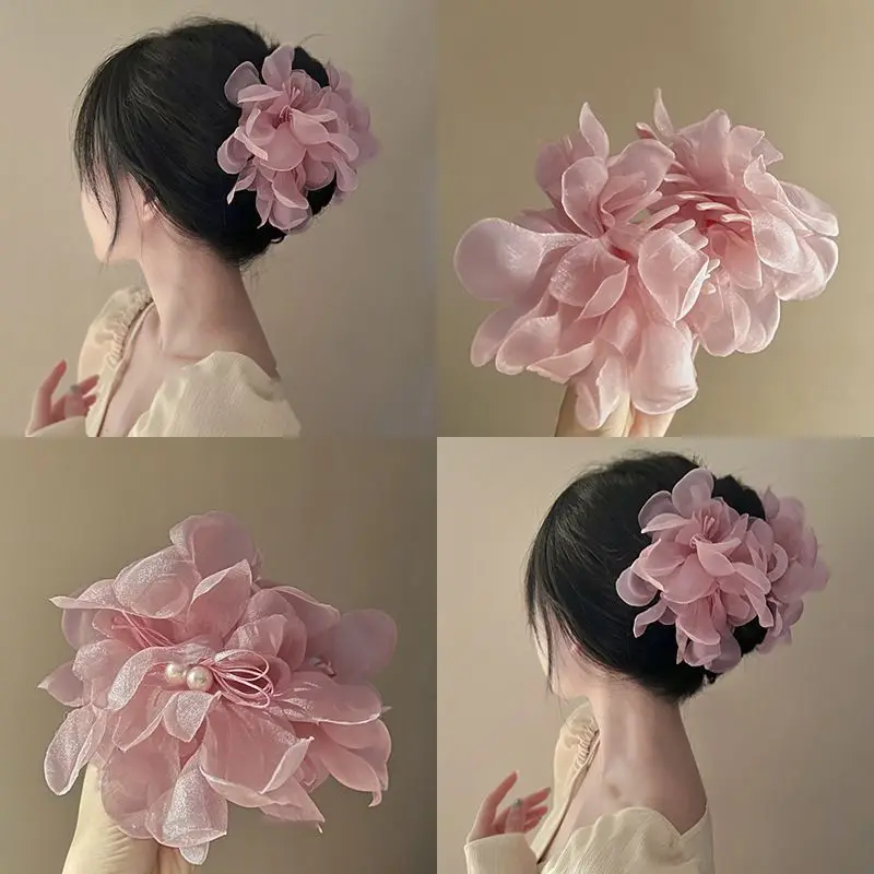 Romantische, elegante Blumen-Haarklammern für Frauen und Mädchen, Haarspange, Haarnadeln, Haarklammern, Kopfbedeckung, Haar-Accessoires, Geschenk