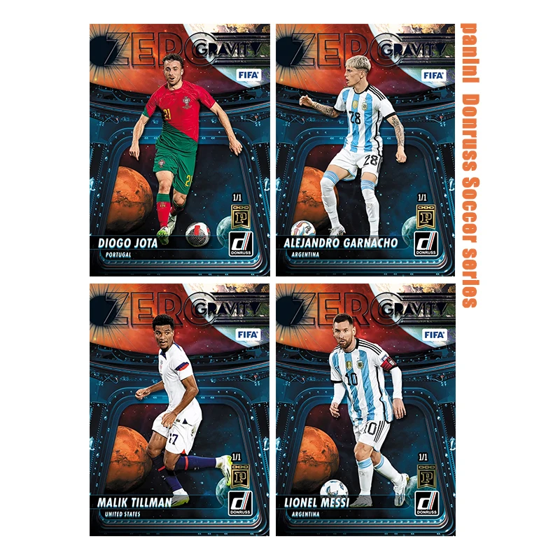 Tarjetas Coleccionables de la Serie de Fútbol Panini Donruss Hechas a Mano, con Diogo Jota, Messi, Malik Tillman, Regalo de Juguetes Coleccionables