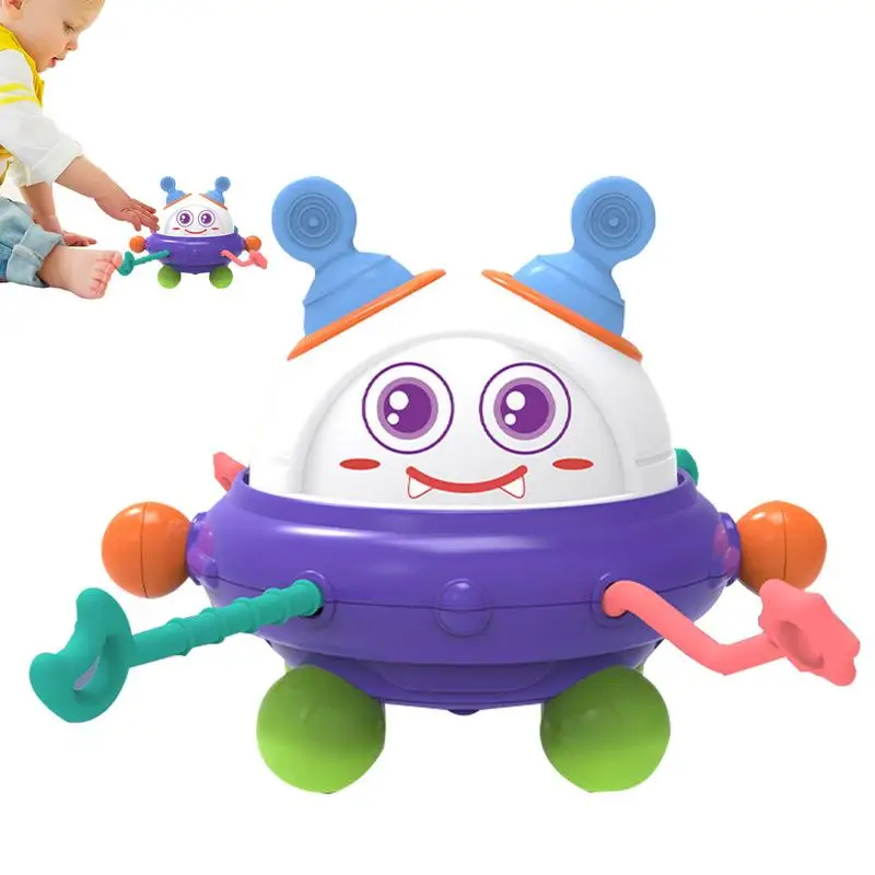 Jouet mentaires oriel de traction de ficelle de berceau de Tethermid pour des enfants au-dessus de 18 mois, jouets de ficelle de silicone de catégorie comestible