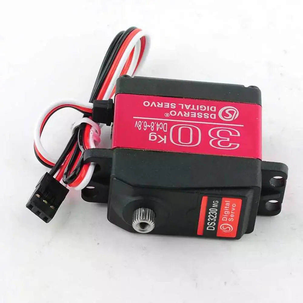 30kg.cm Digital Servo Large Torque Full Metal Gear IP66 Waterproof 180/270 Degree For 1:8 1:10 1:12 RC Car Crawler Robot