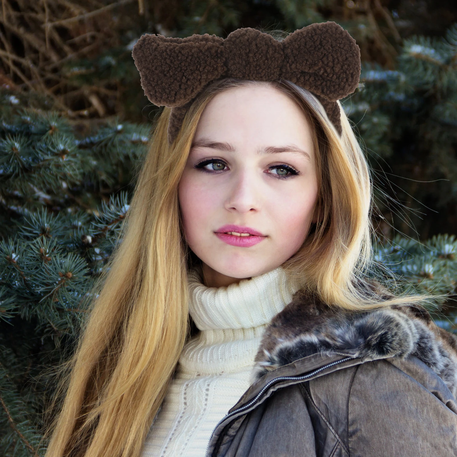 

2 шт. повязки на голову с бантом, женские аксессуары для волос, мягкий материал, регулируемый спа для мытья лица, овечья шерсть, уход за кожей, макияж