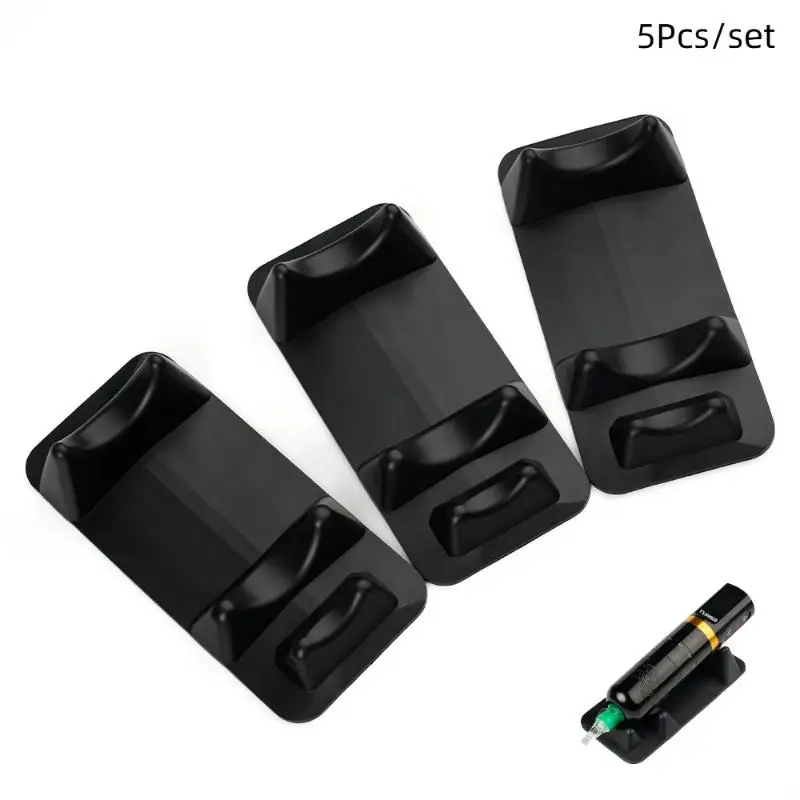 【5Pcs Tattoo Machine Pen Frame Silicone Tattoo Machine Holder Permanent Makeup Tattoo Machine Display Stand Tattoo Accessory】