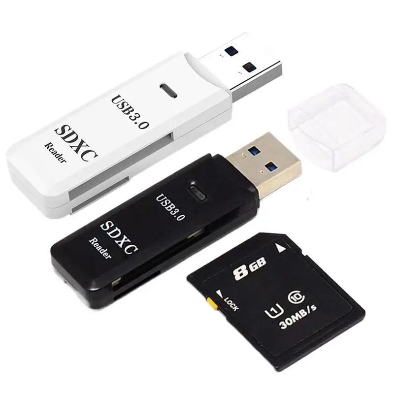 2in 1 Card Reader USB 3.0 MicroSDT Card Memory Reader High Speed Multi-card Writer Flash Drive Laptop Accessories