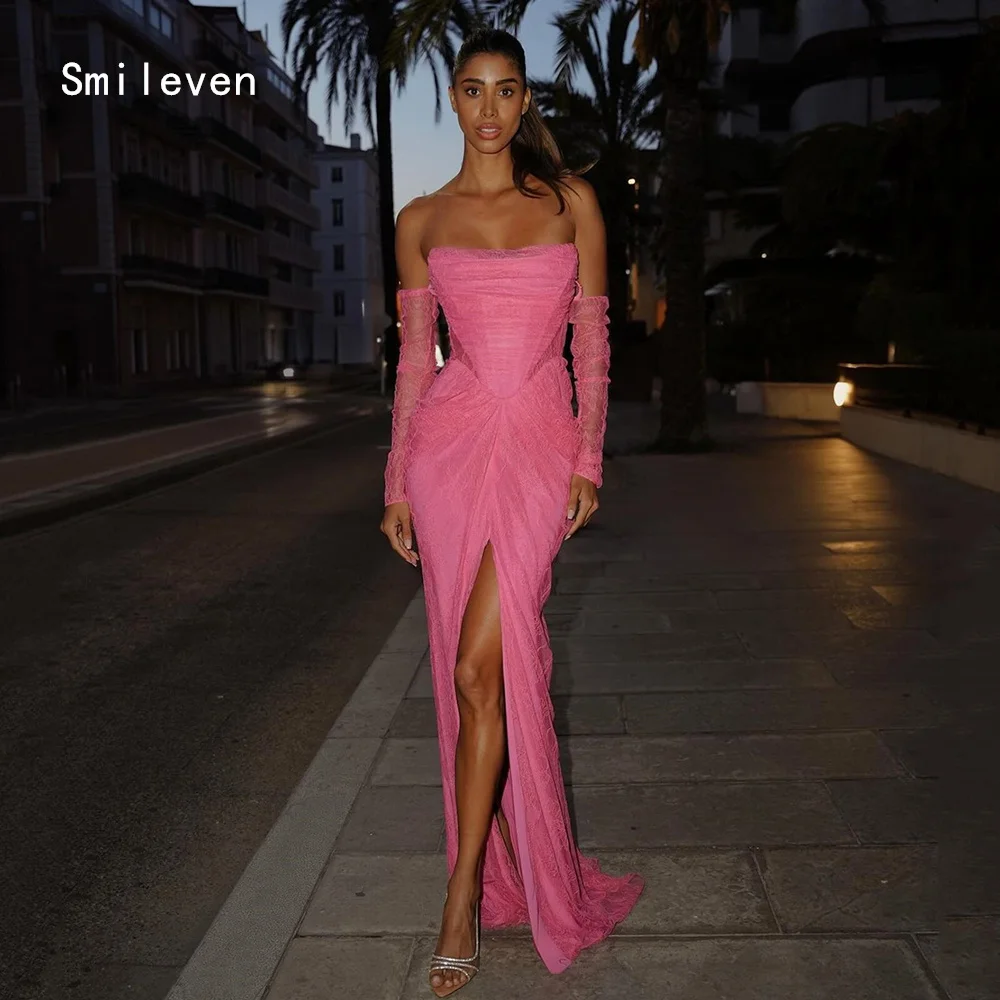 

Smileven Роскошное платье русалки для выпускного вечера Иллюзия с разрезом Вечерние платья Сексуальное кружевное платье для особых случаев по индивидуальному заказу 2026