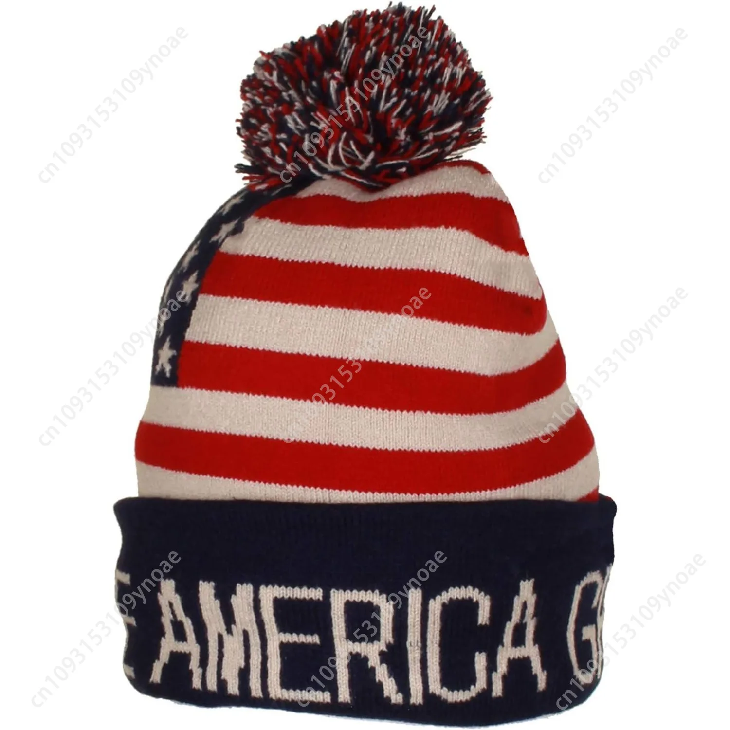 

Trump Beanie Cap Ski Hat Keep America Great Again USA Flag Knit Hats Winter Skull Caps Soft Comfortable Classic Adjustable Warm