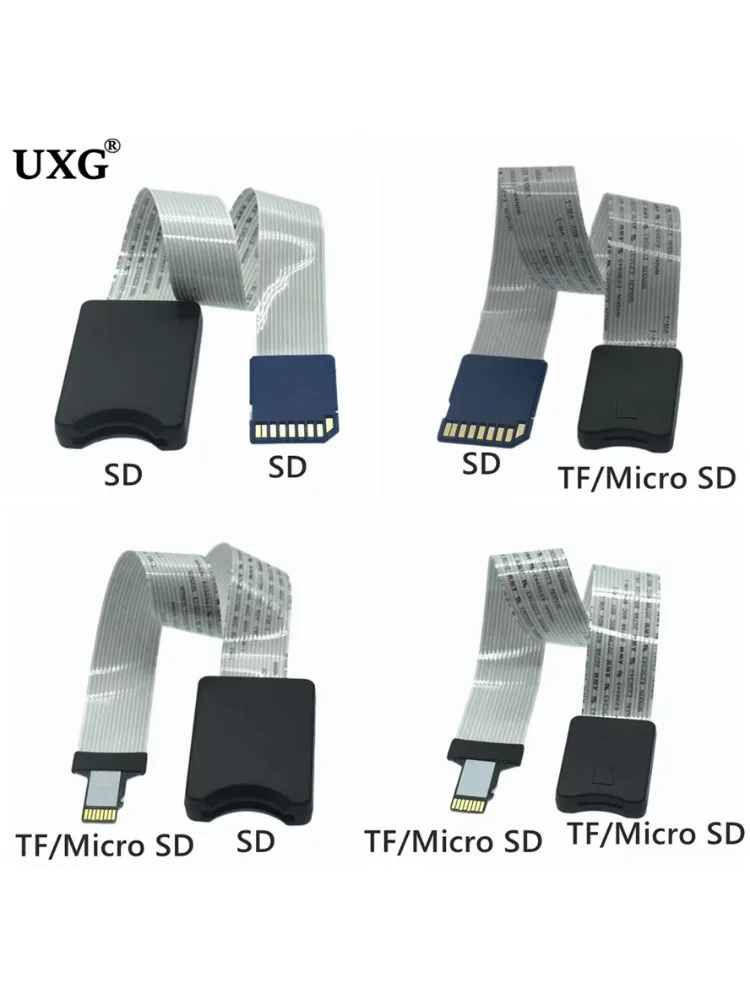 Elastyczny przedłużacz TF do micro SD TF Zip Przedłużacz karty pamięci Przedłużacz 25CM 48CM Do samochodu GPS Telefon TV Kamera — zdjęcie produktu 7