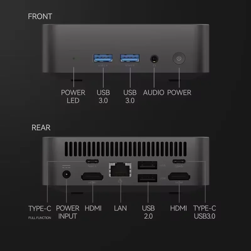 2025 انتل كور i9 8950HK كمبيوتر صغير محمول ويندوز 11 1 تيرا بايت 16 جيجابايت كمبيوتر ألعاب واي فاي 6 BT5.2 إنتل N5095A كمبيوتر مكتبي