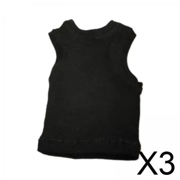 

Doll Miniature Vest Fabric Sleeveless Shirt 1 6 Scale Clothes Outfit for 12 Inch Male Action Figure Dolls Accessories