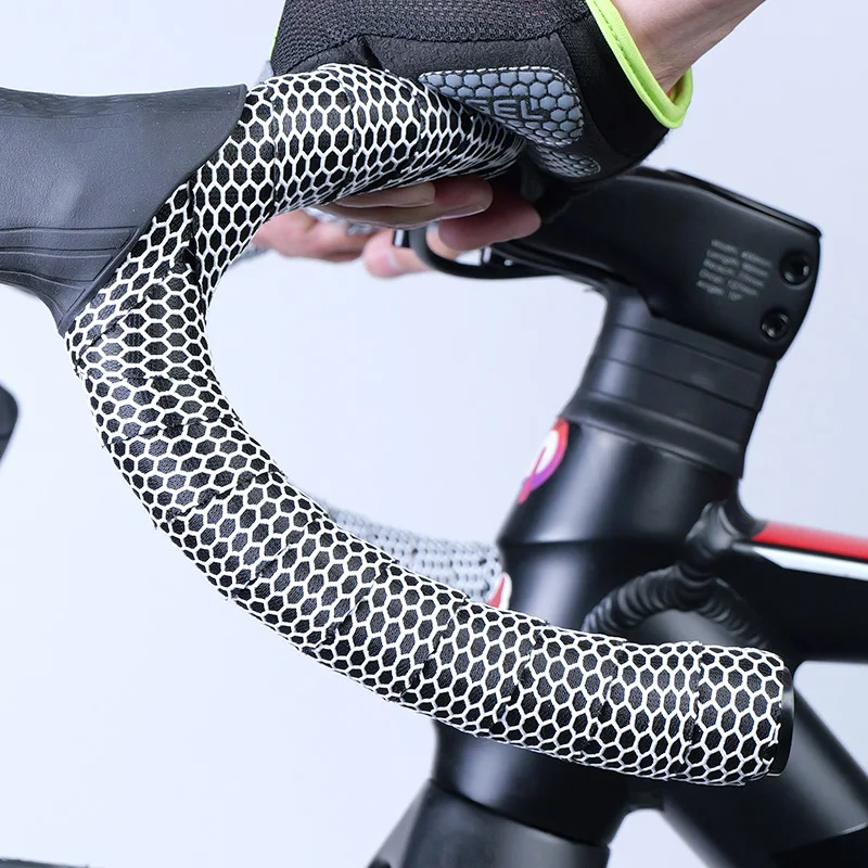 2 قطعة الطريق دراجة المقود الشريط مكافحة زلة هلام السيليكا المقود الشريط امتصاص الصدمات الدراجات دراجة المضادة للاهتزاز التفاف الشريط بارت