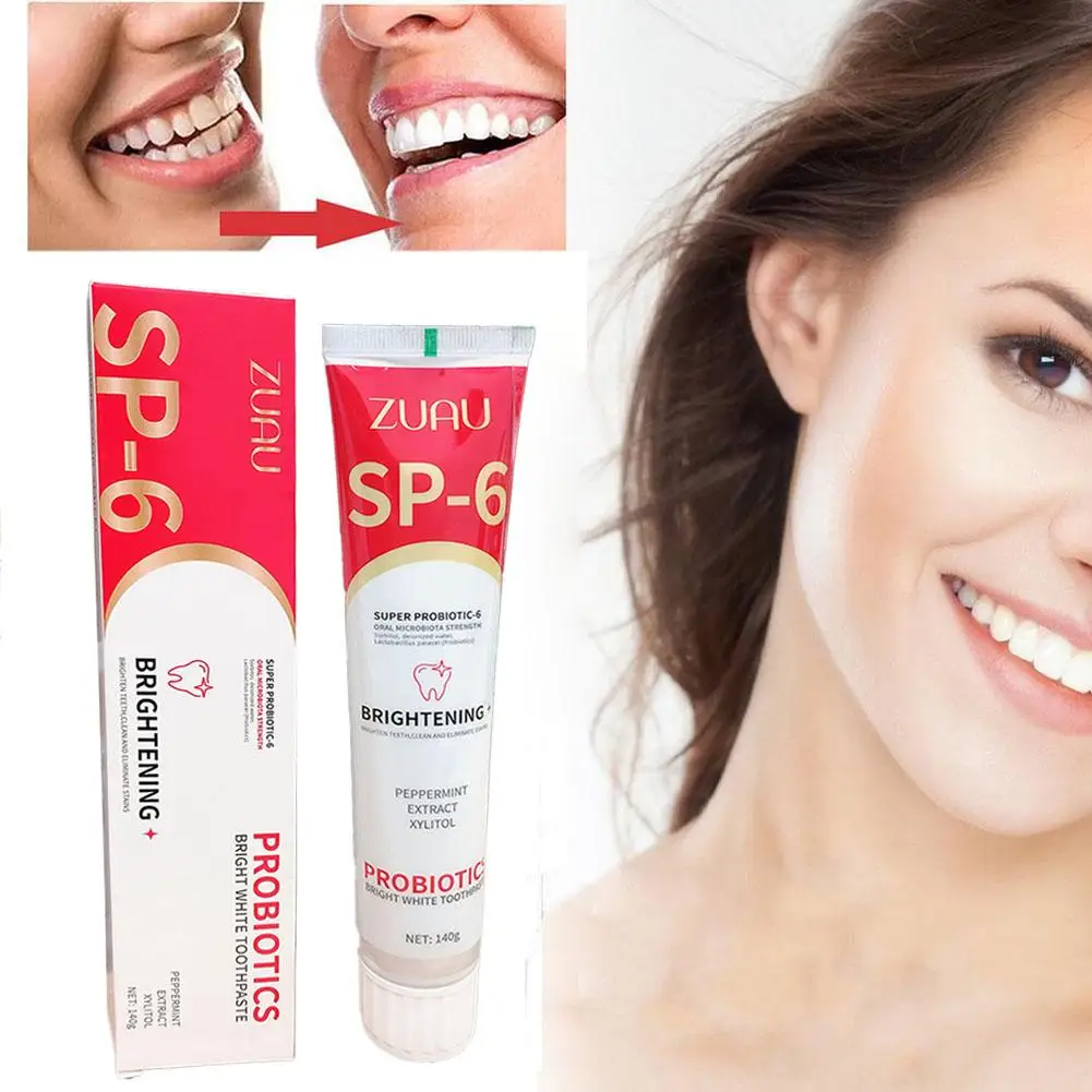 NEW High-end SP-6 Probiotic Toothpaste Ultra Whitening Care Stains Clean Oral Toothpaste Probiotics Teeth 120g Care Remove P6X4