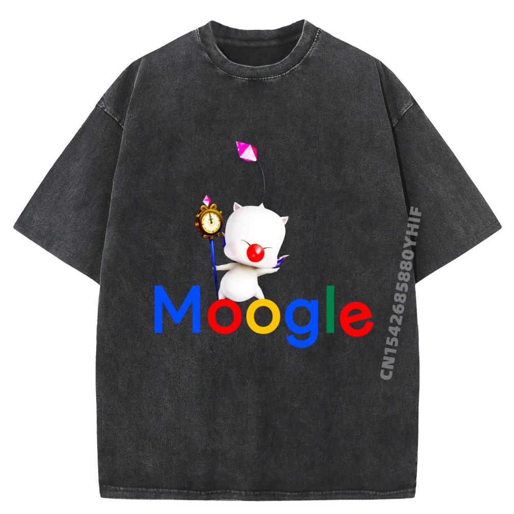 

Funny Gaming Kawaii Video Game Moogle Kupo Gamer Cute Oversized T Shirt Comfortable Tshirt Mens Washed Clothing