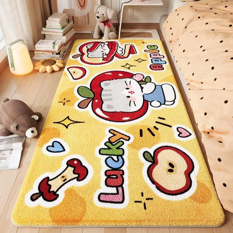 

Thick Bedroom Bedside Carpet Plush Rug Children's Room Girl's Bedroom Long Strip Foot Pad Soft Floor Mat