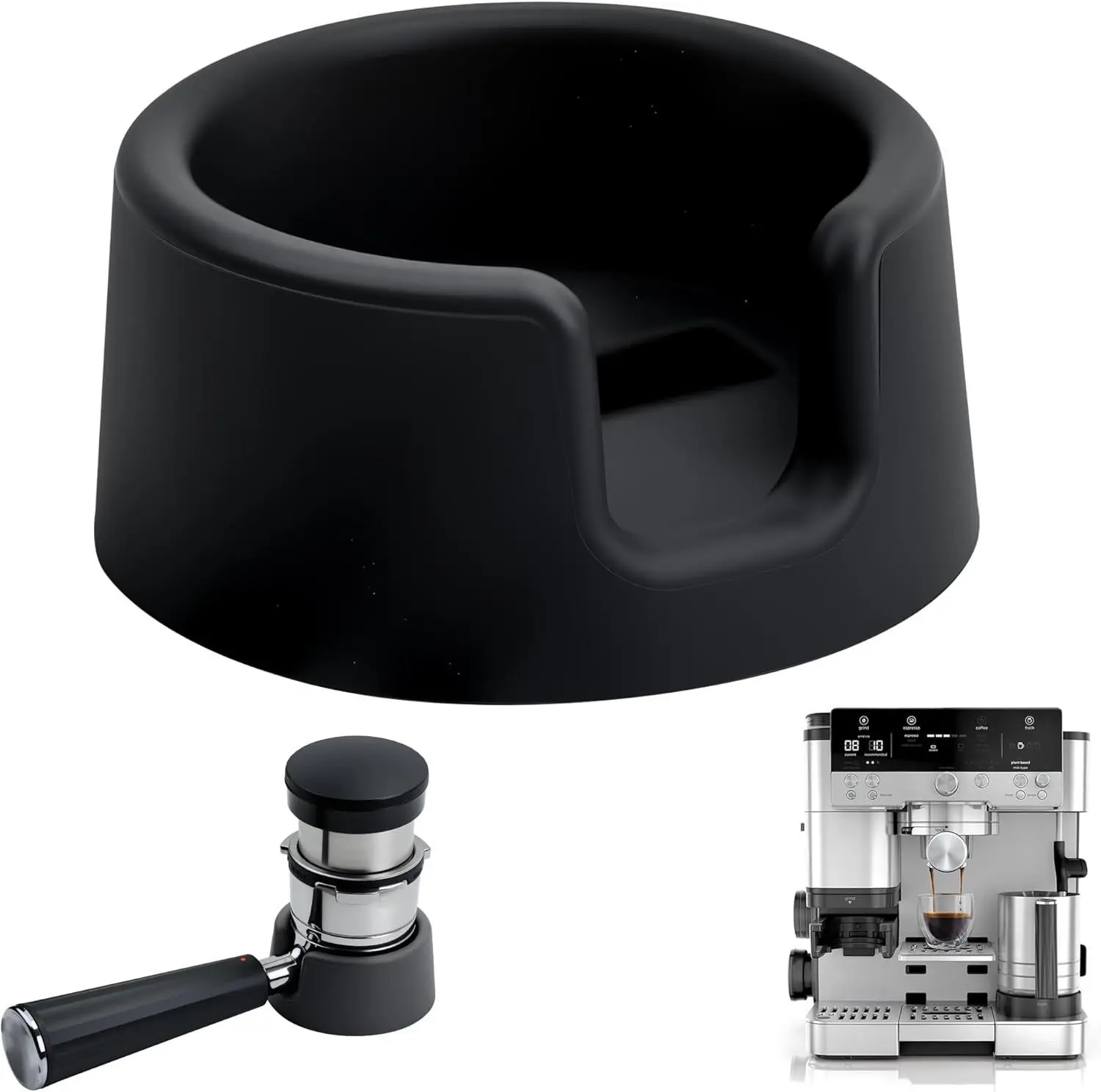 Silicon Portafilter Holder Espresso Tamping Station Compatible for Ninja Luxe Cafe ES601 ES701 Espresso Machine Tools
