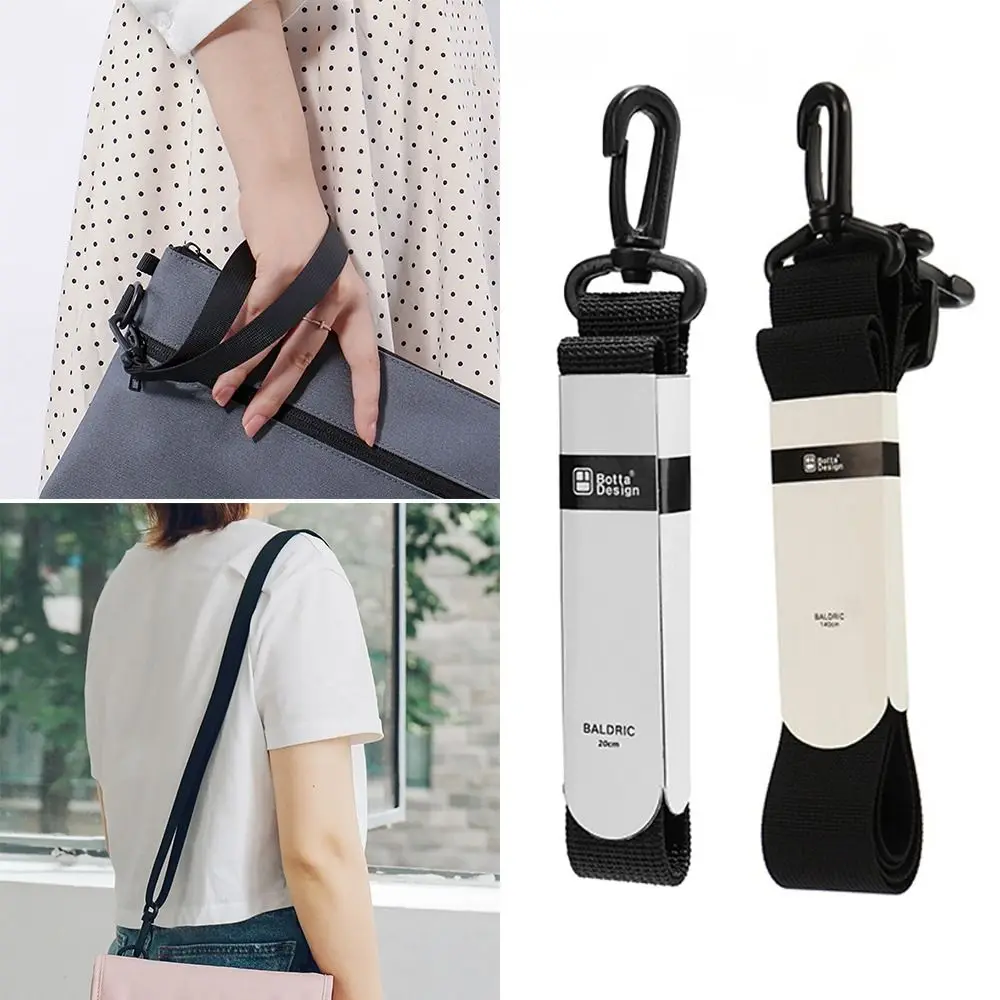 High-quality Nylon Wrist Lanyard Black Wide Application Bag Shoulder Strap Bag Accessories Handbag Belt