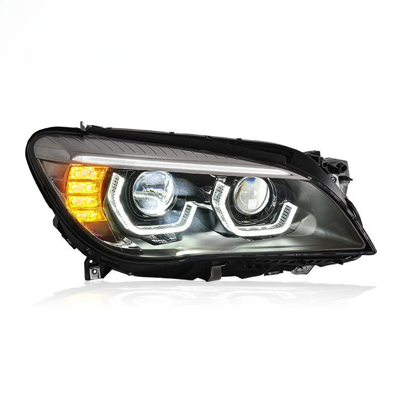 Suitable for BMW 7 Series F02 Headlight Assembly 09-15 Model Modified LED Spoon Daytime Running Light Direct Laser Lens