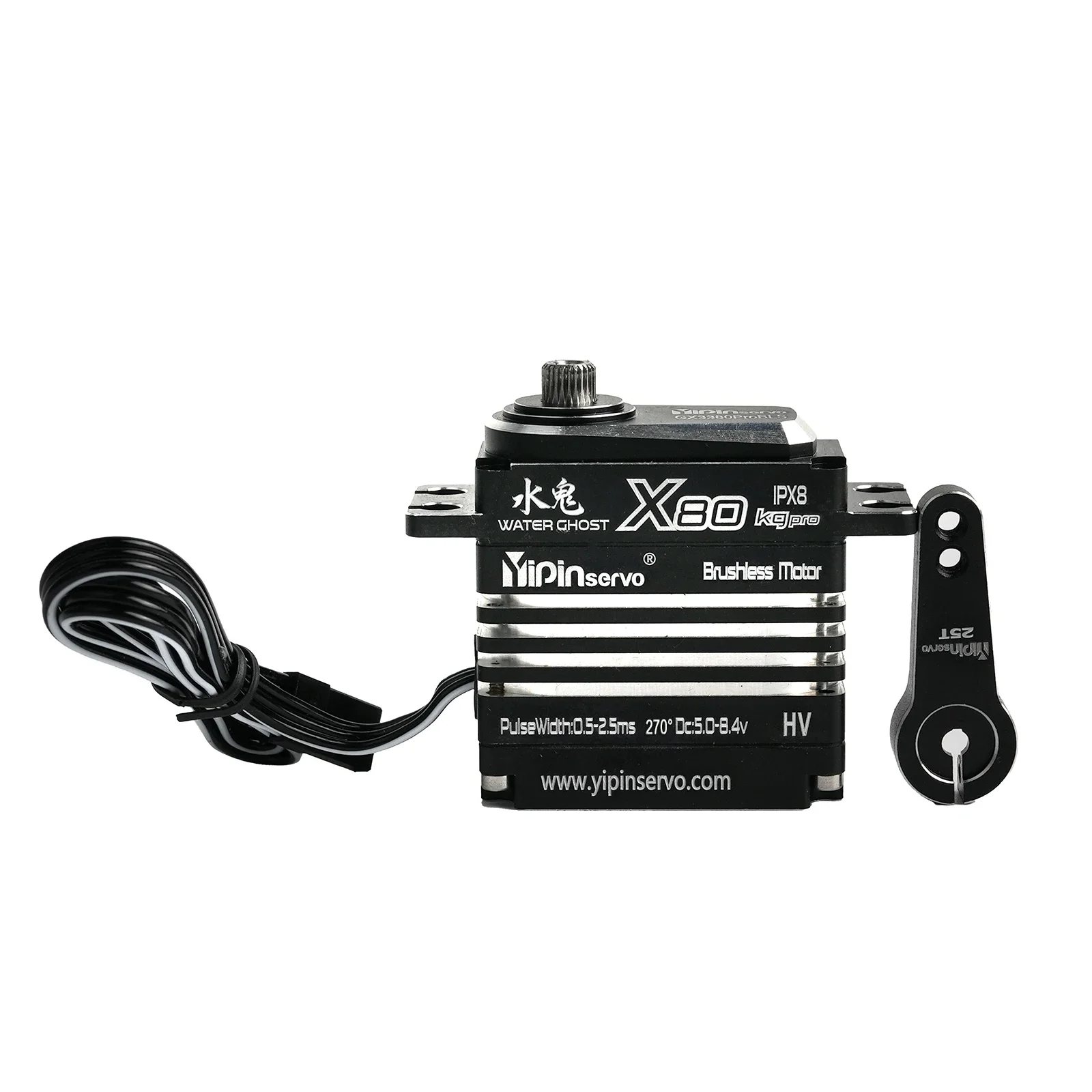 Motore brushless servo digitale completamente in metallo da 80 kg/70 kg/45 kg 180 °   Parti fai da te per servi controllabili in angolo per robot per auto RC 1/8 1/10 1/12