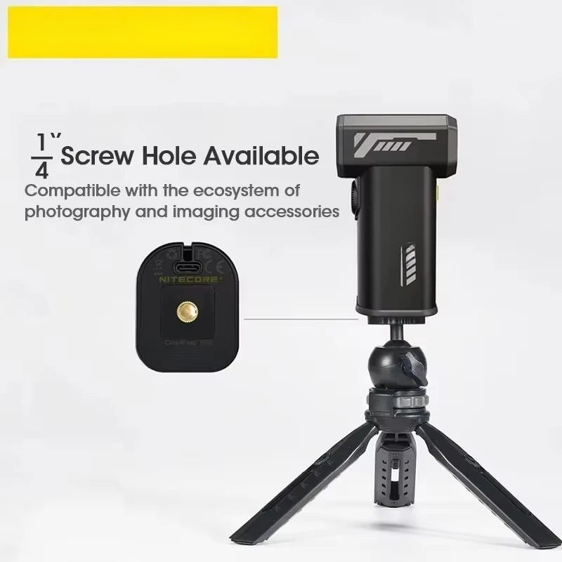 

CW20 Multipurpose Pocket Photography Fan Electric Portable Fan Stepless Wind Blower for Canon Sony Short Video Camping