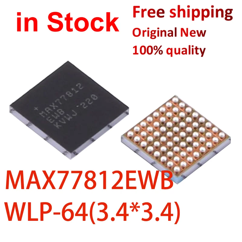 ชิปเซ็ต IC พลังงาน77812 MAX77812ใหม่ (1-5ชิ้น) 100% WLP-64สวิตช์ไฟใหม่