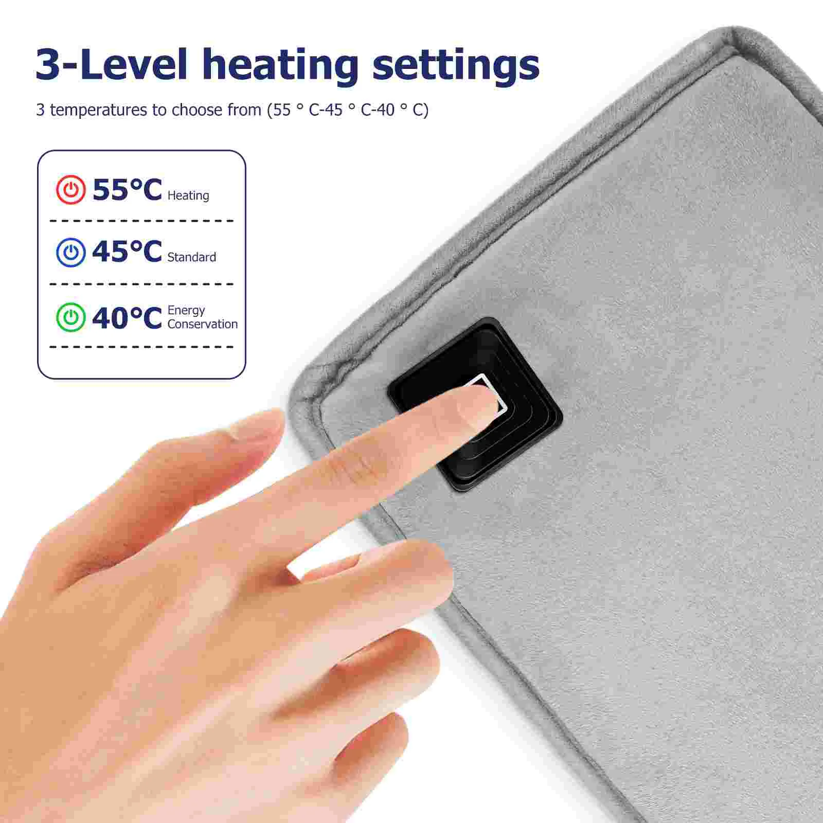 Pocket Portable Levels Heat Setting Rechargeable Electric Hand Heating Bag Hand Warmer Electric Heat Bag Hand Heating Pad